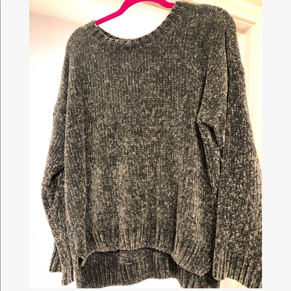 Chenille like sweater